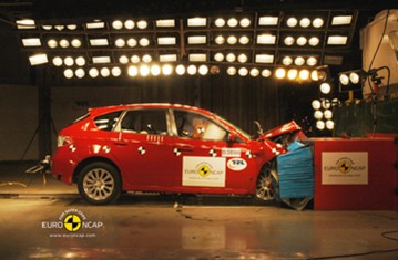 Краш тест Subaru Impreza (2009)